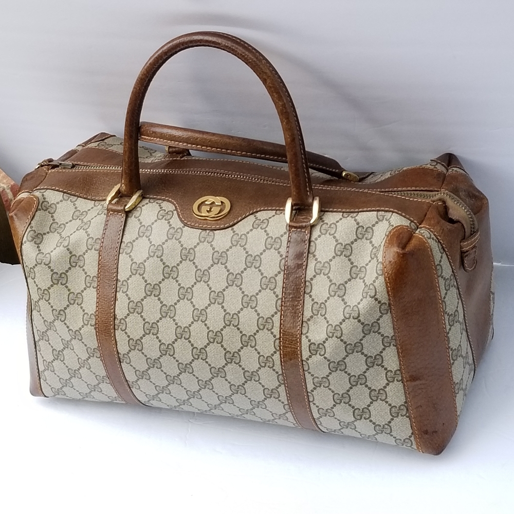 Gorgeous RARE Supreme GUCCI Boston Bowling  Handbag